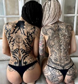 Tattoo Works By © Helen Hitori. Models: Koryuroks / Ophelia Redkina.
