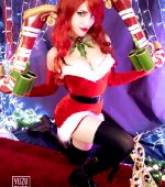 Candy Cane Miss Fortune Cosplay By YuzuPyon
