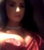 Demi Lovato In A Red Dress