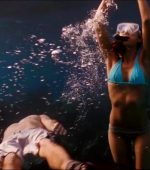Jessica Alba Goes For A Swim