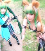 My Atalanta ON/OFF! I Loved Being This Cute, Fluffy Lion Archer In The Forest, She Deserves More Love :) Bow And Gloves Made By Me! Headpats?