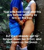 the woods are a wonderful place to cuck