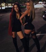 Two halloween sluts looking for a cock to bounce on